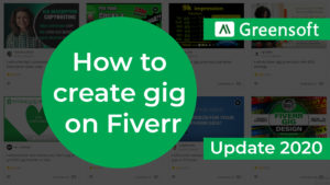 How to create a gig on Fiverr, greensoft dhaka